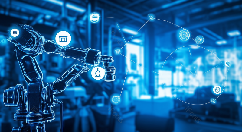 智能工业机器人用于控制操作的IOT软件,高清,摄影图,摄影图片,图片大全,摄影图免费下载